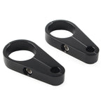 1.25" Handlebar Brake Clutch Cable Clamp for Harley Bike Black