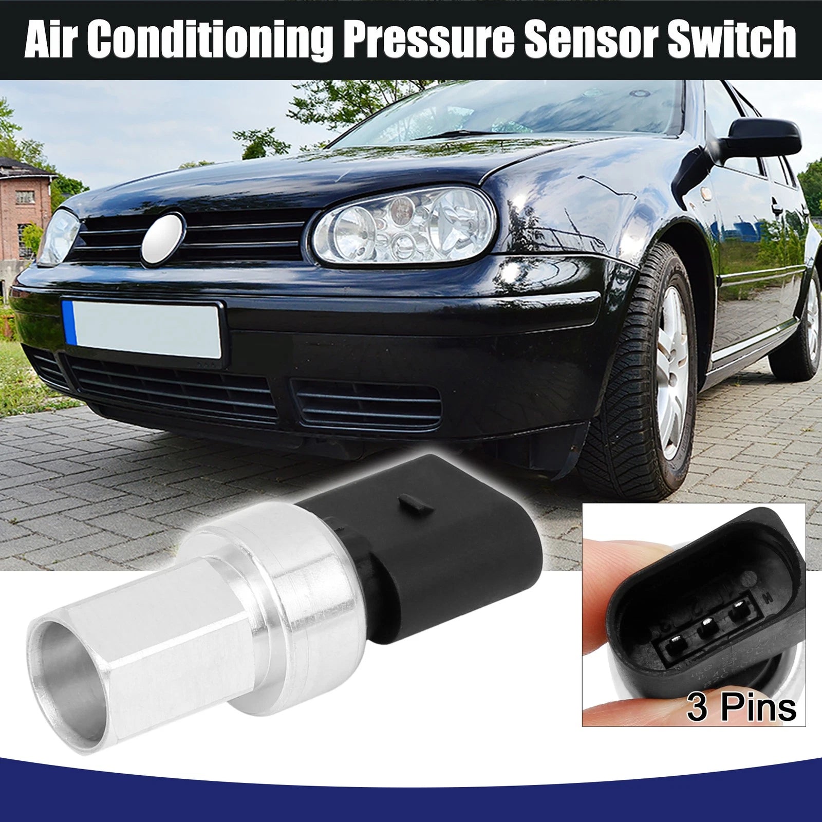 AC Pressure Sensor Switch 1J0959126 for Volkswagen Jetta 