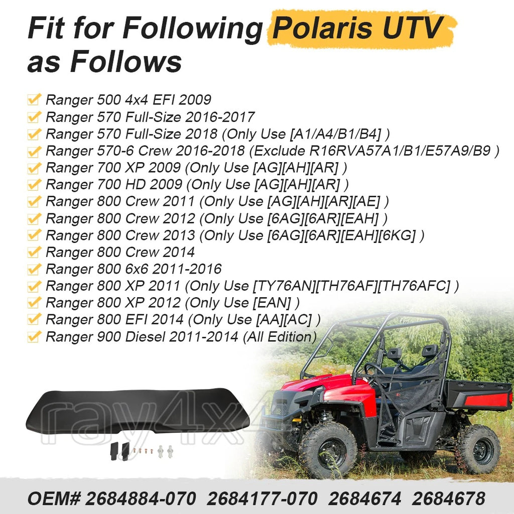 Seat Bottom for Polaris Ranger 800 6x6 XP Crew 800 (2011–2016) #2684884-070