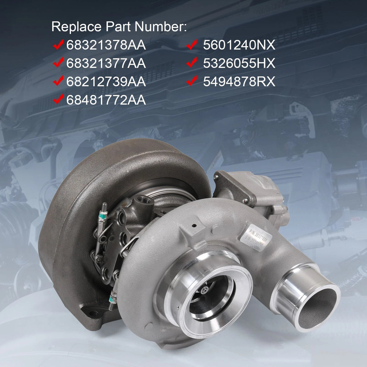 Turbocharger for Dodge Ram 6.7L Cummins (2013–2018)