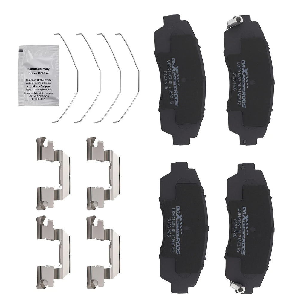 Front Ceramic Brake Pads Kit for Acura RDX/TLX (2019–2025) w/Hardware