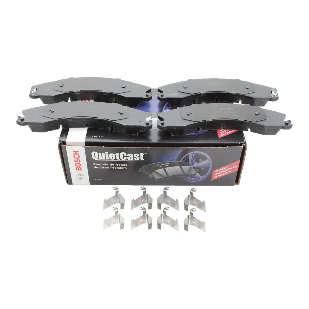 Set of 4 Bosch QuietCast Ceramic Brake Pads for Chevrolet GMC Nissan