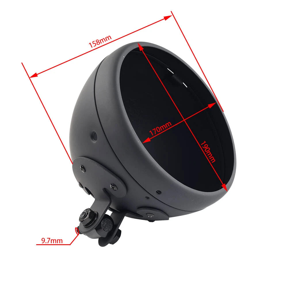 7" Headlight Housing for Harley Motorcycle