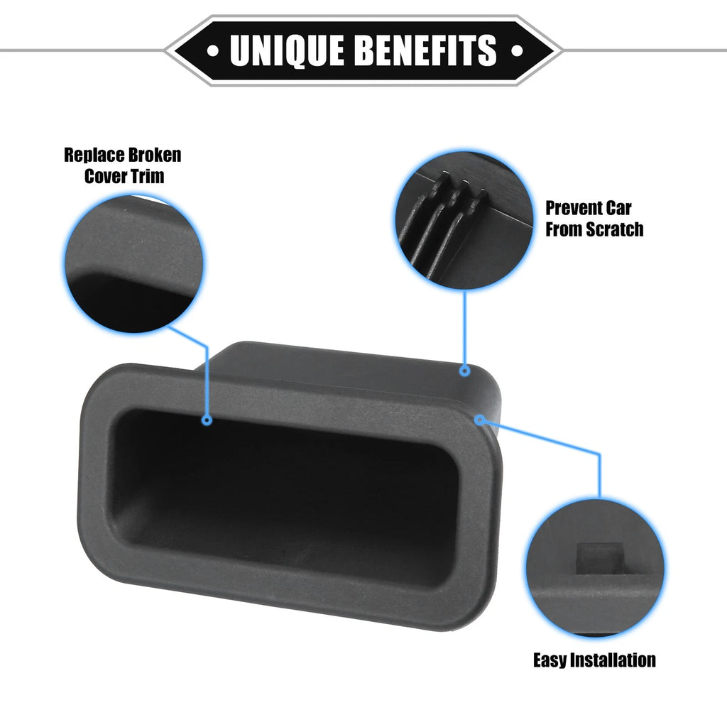 Rear Trunk Lid Handle Cover for Mazda 3 (2004–2018) Black Trim