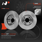Front Disc Brake Rotor & Ceramic Pad Set for Hyundai Accent (2006-2011)