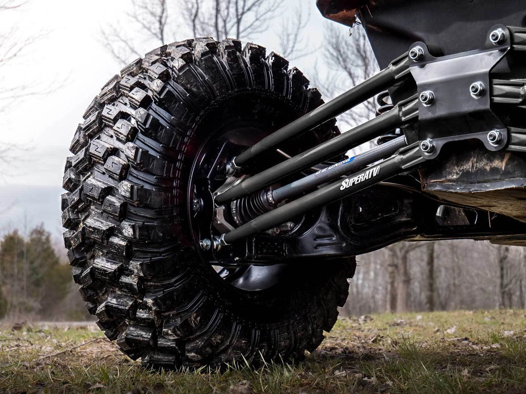 SuperATV Tubed Rear Radius Rods for Can-Am Maverick X3 (2017–2023) - Black
