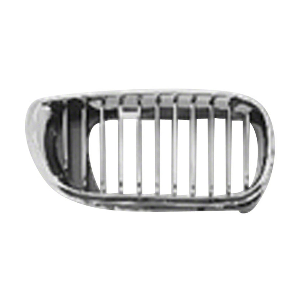 Replacement Chrome Plastic Passenger Side Hood-Mounted Grille