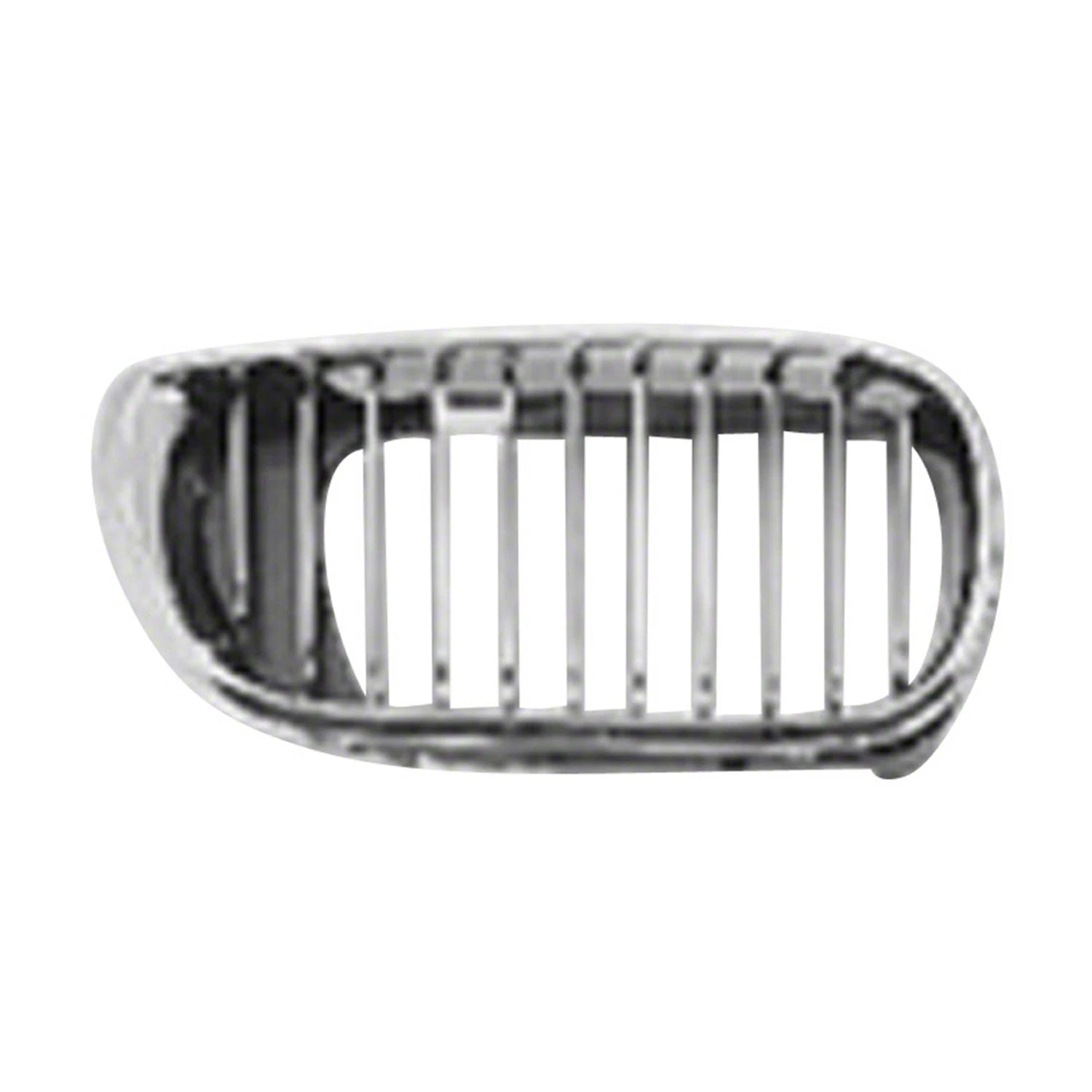 Replacement Chrome Plastic Passenger Side Hood-Mounted Grille