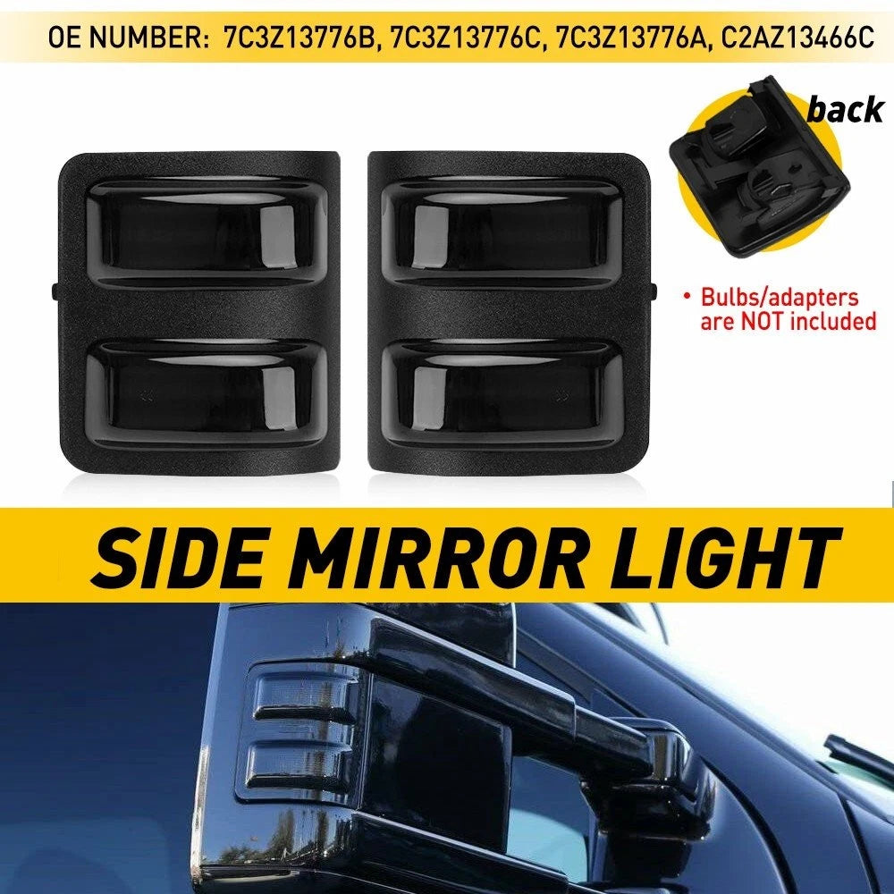Smoke LED Side Mirror Signal Light for Ford F250 F350 F450 Super Duty (2008–2016)