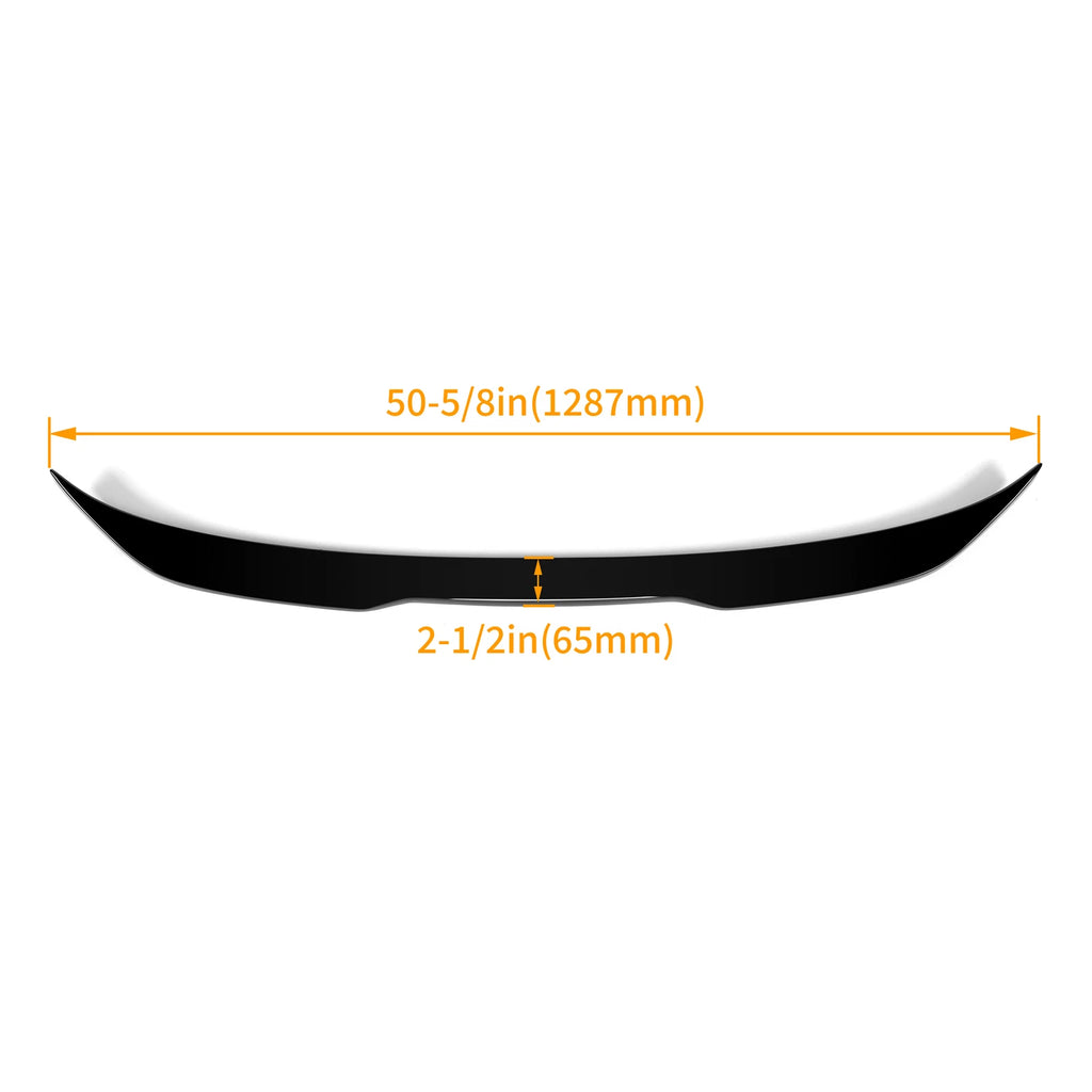 Gloss Black Trunk Spoiler for BMW 5-Series G30 530i 540i M550i (2017–2023)