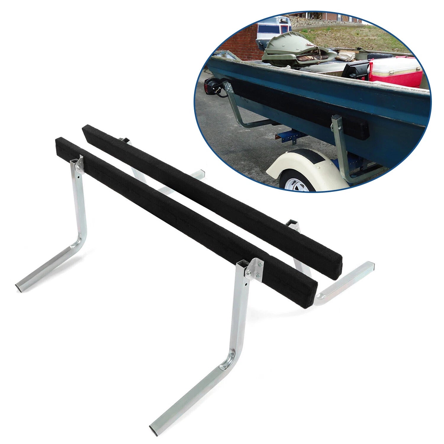 Boat Trailer Bunk Board Guide-On 61" with Brackets Kit