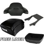 Matte Black Trunk Pad Mount Rack for Harley Touring Road Glide (1997–2008)
