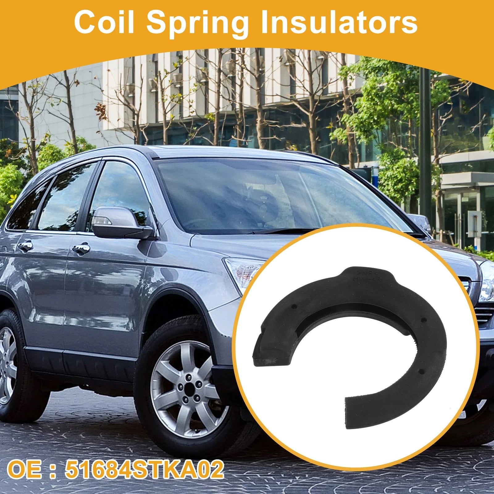 Lower Seat Front Right Coil Spring Insulators 51684STKA02 for Honda CR-V (2007–2016)