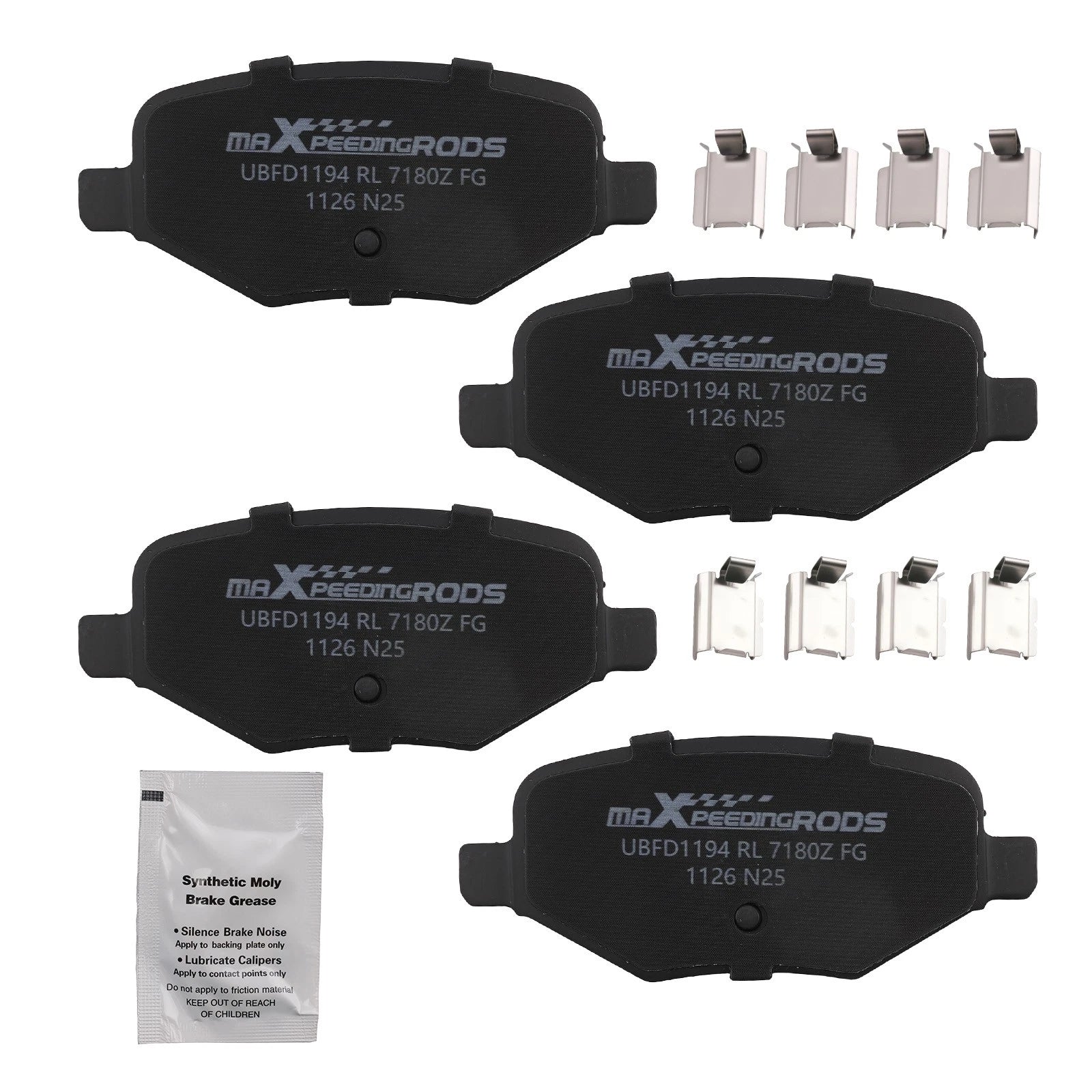 Rear Ceramic Brake Pads for Ford Edge 2011–2014 and Explorer 2011–2019