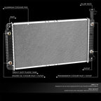 Aluminum Radiator for Chevy Express GMC Savana 4.3L (2004–2014) DPI 2793