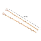 Set of 6 Copper Coil Plant Stakes and Tool Kit for Healthy Growth