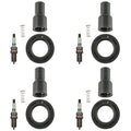 Set of 4 Denso Iridium TT Spark Plugs & Coil Boots for Avalon Camry RAV4 Sienna