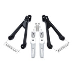 Rear Passenger Footpegs Footrest for BMW M1000 RR (2020–2024) Black