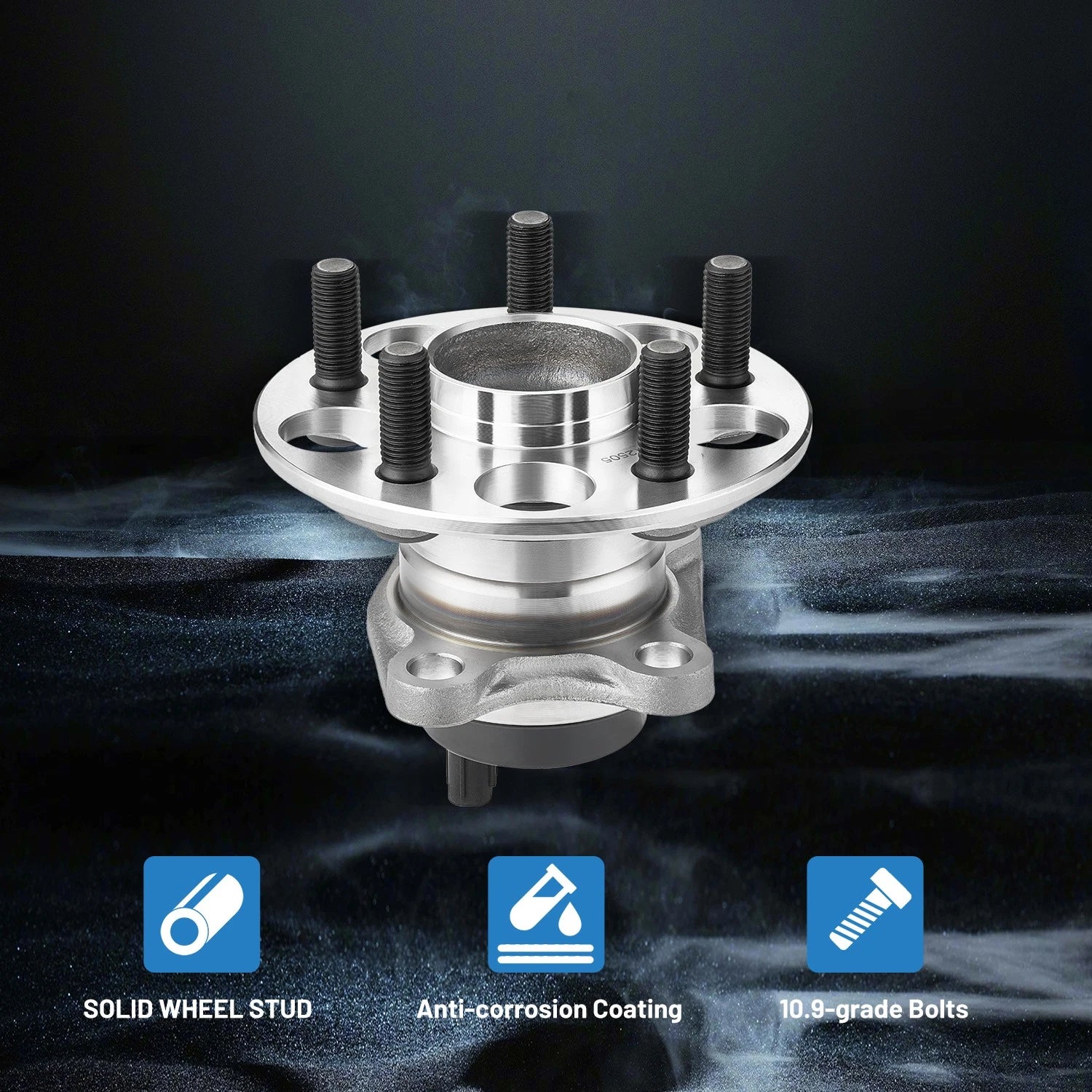 Rear Left and Right Wheel Bearings and Hubs for Toyota Prius Plug-In (2010–2015)