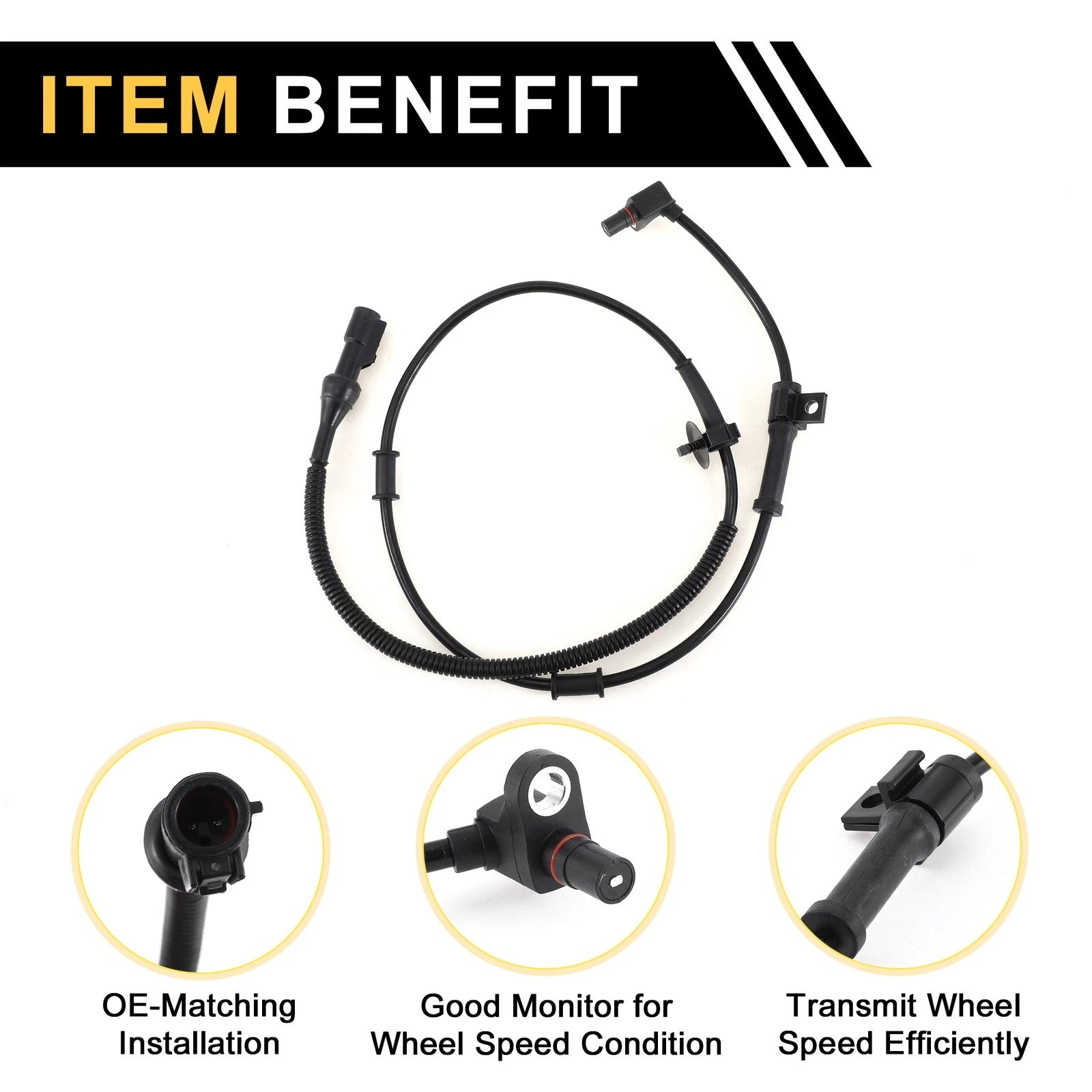 ABS Wheel Speed Sensor No.19236250 for Ford F250 F350 F450 Super Duty (2001–2004)