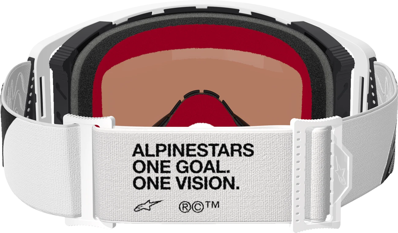Supertech Goggles for AlpineStars (Corp) - White - Silver Mirror Lens