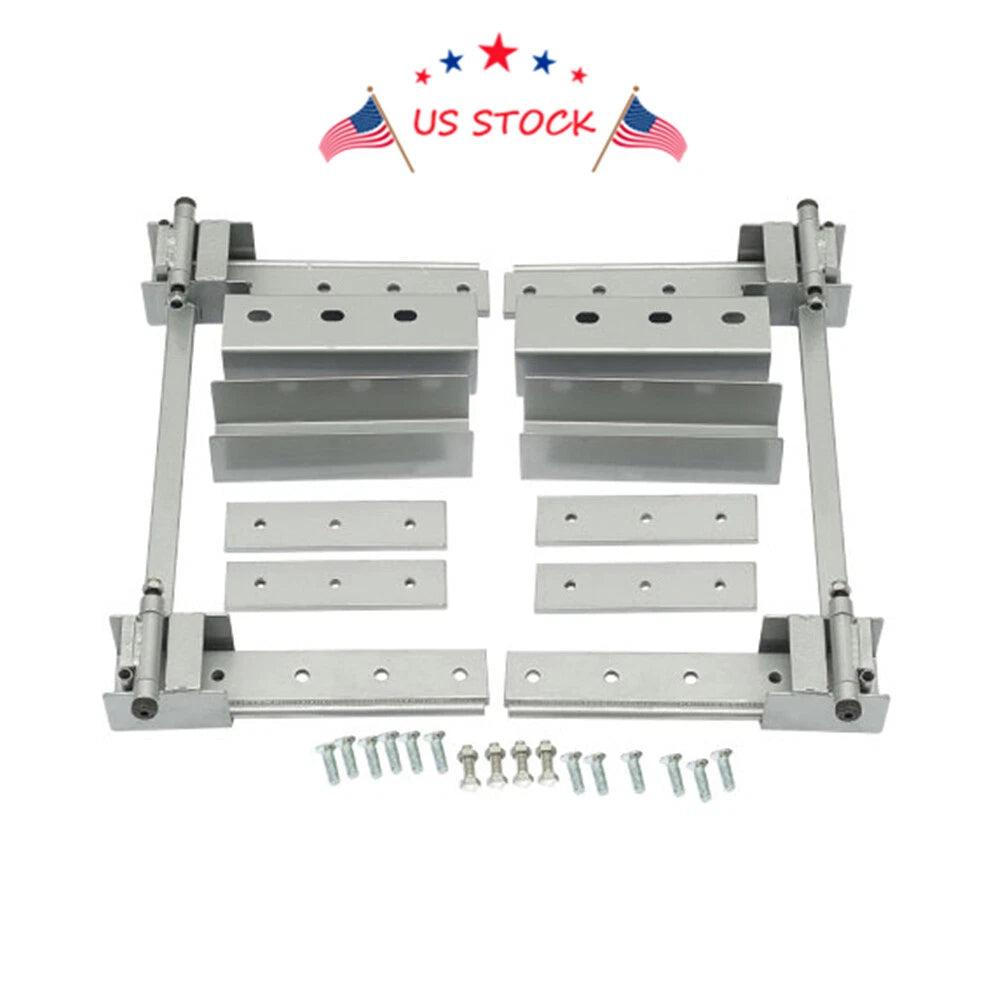 Set of 2 Heavy Duty Hidden Hinge Kit for Universal 2 Doors