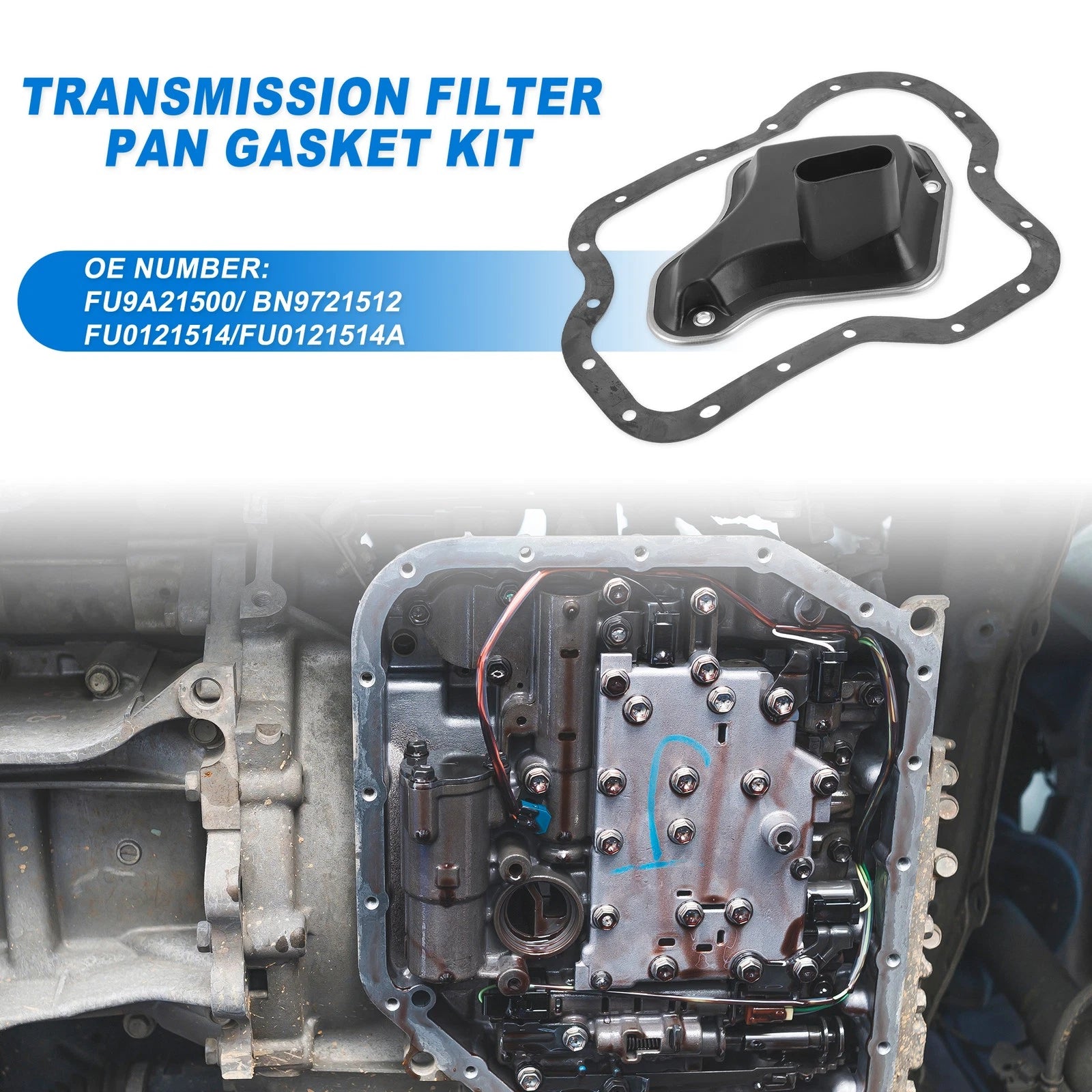 4EAT-G Car Transmission Filter Oil Pan Gasket Kit for Mazda (No.FU9A21500)