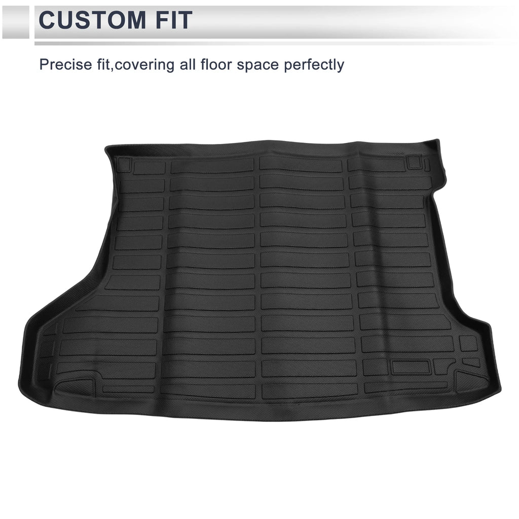 Cargo Liner Rear Trunk Mat for Honda HR-V AWD (2016–2022) TPE Long Grid Pattern