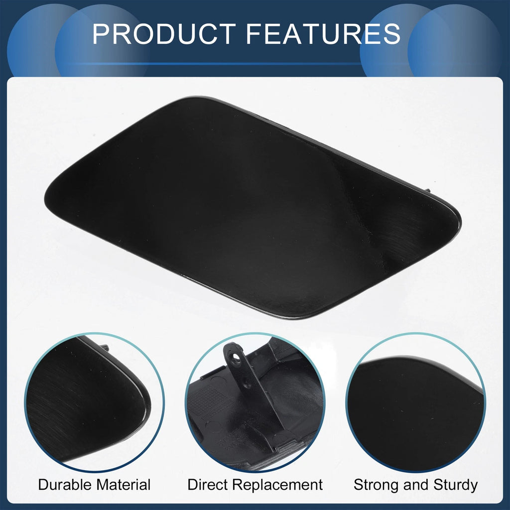 Front Left Washer Nozzle Cover Cap for Audi A3 8V (2013–2016) 1 Pcs Black