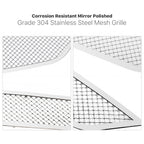 Stainless Steel Bolt Over Mesh Grille Combo for Chevy Impala (2014-2020)