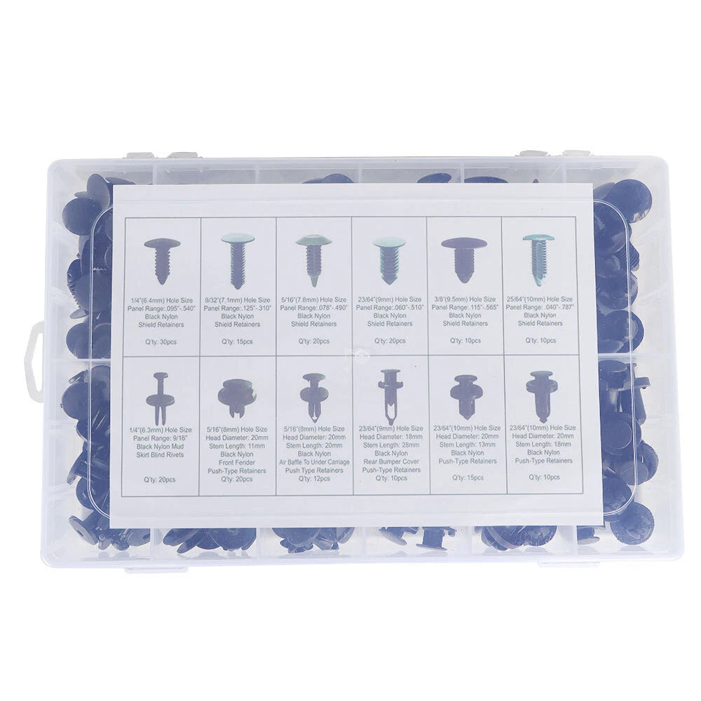 192Pcs Push Retainer Kit for Automotive Fasteners
