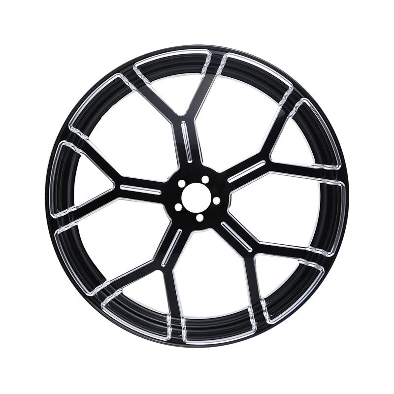 Set of 2 Front Wheel Rims with Single Disc Hub for Harley Electra Glide (1997–2021)