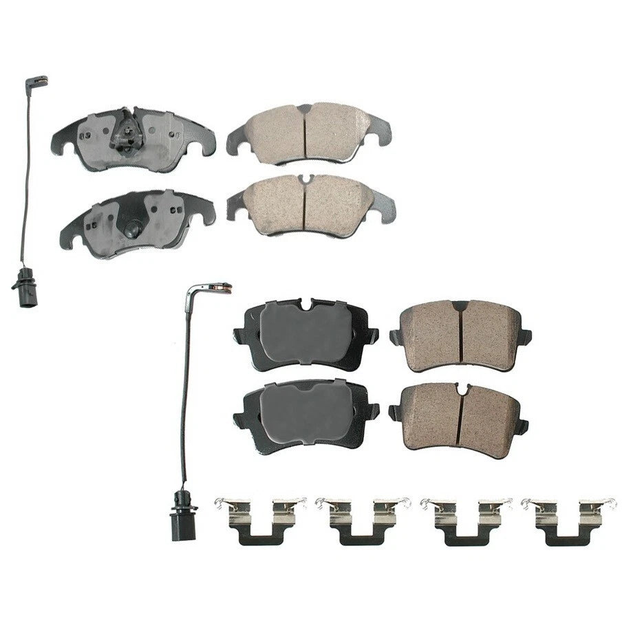 Set of 4 Akebono Euro Ceramic Brake Pads for Audi A6 Quattro