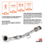 Direct Replace Catalytic Converter Exhaust Flex Pipe for Altima/Quest (2002–2006)