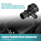 Engine Coolant Hose Connector No. 4F0122293A/3B0122291K for Audi A4 (2009–2022)