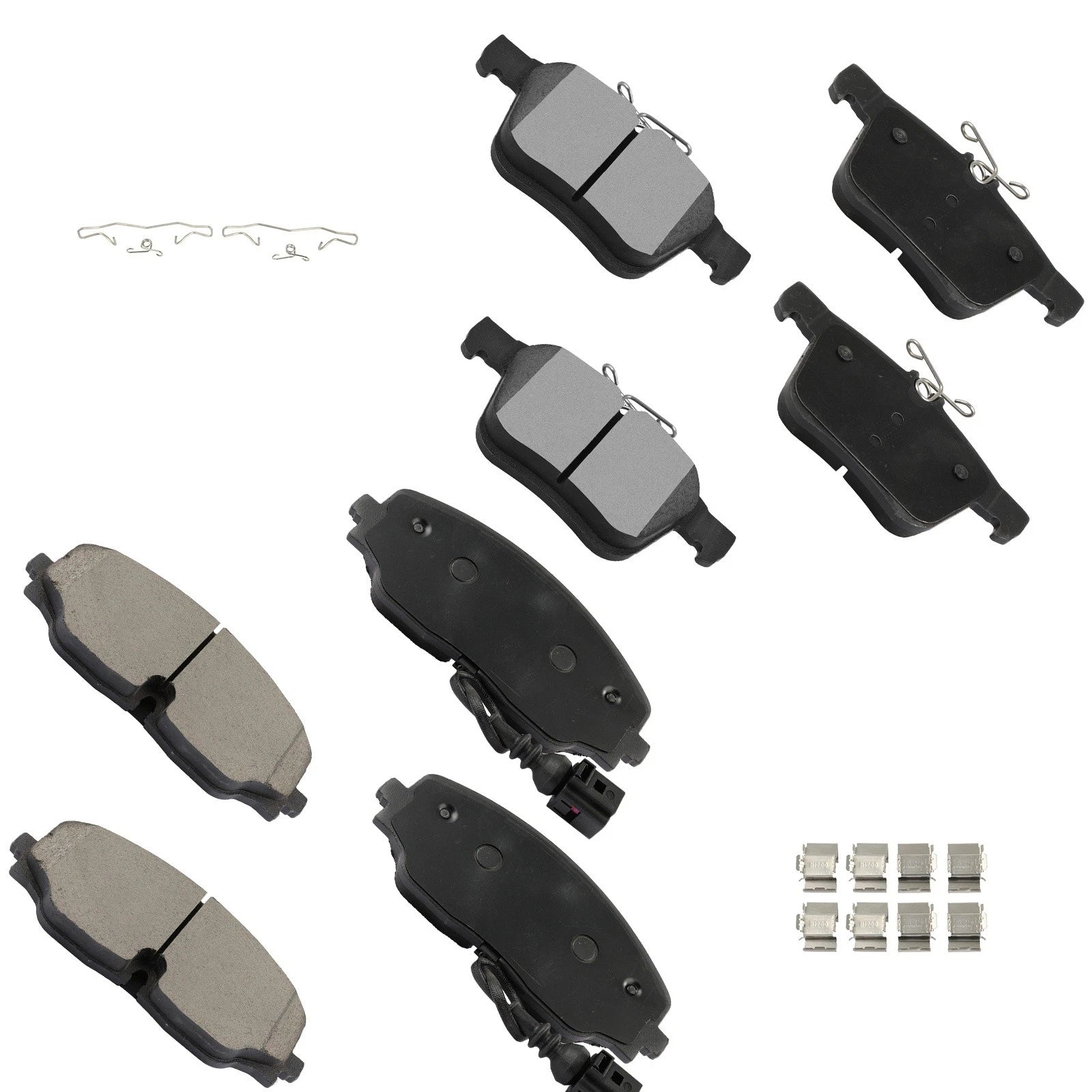 Front & Rear Brake Ceramic Pads for Volkswagen Atlas (2018–2022)