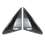 Rear Window Louver Shutter Trim for Audi Q5 (FY 2018–2023) Carbon Look