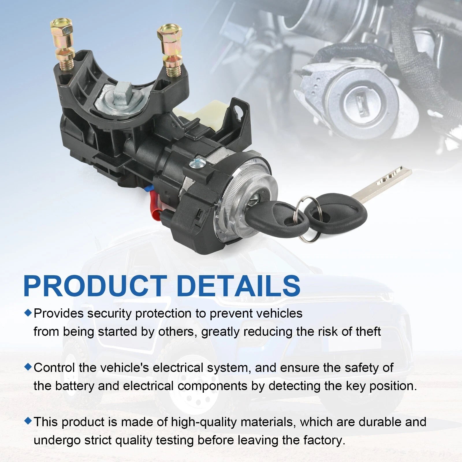 Ignition Lock Switch Set with 2 Keys for Kia Soul (2014–2019)