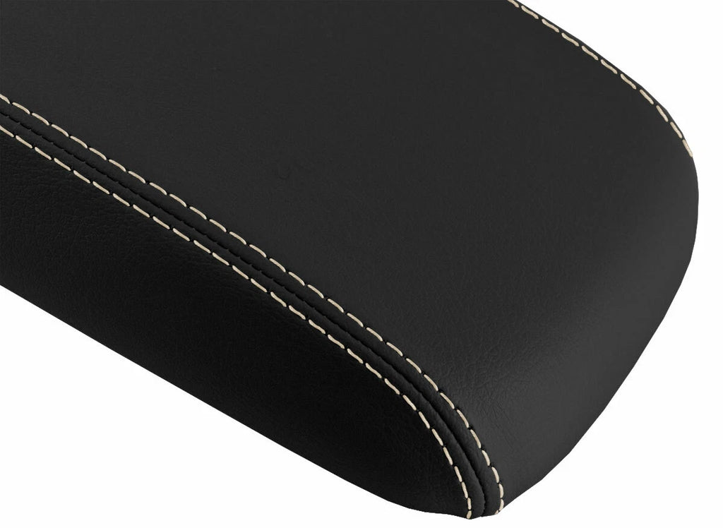 Leather Console Lid Pull Over Armrest Cover for VW Passat (2011–2018) Beige