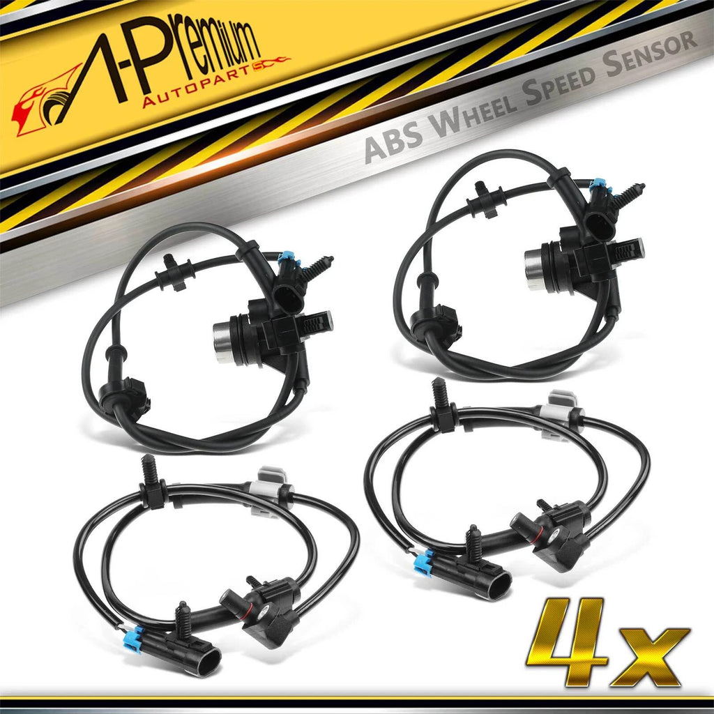 Set of 4 ABS Wheel Speed Sensors for Chevy Tahoe GMC Cadillac (2000–2006)