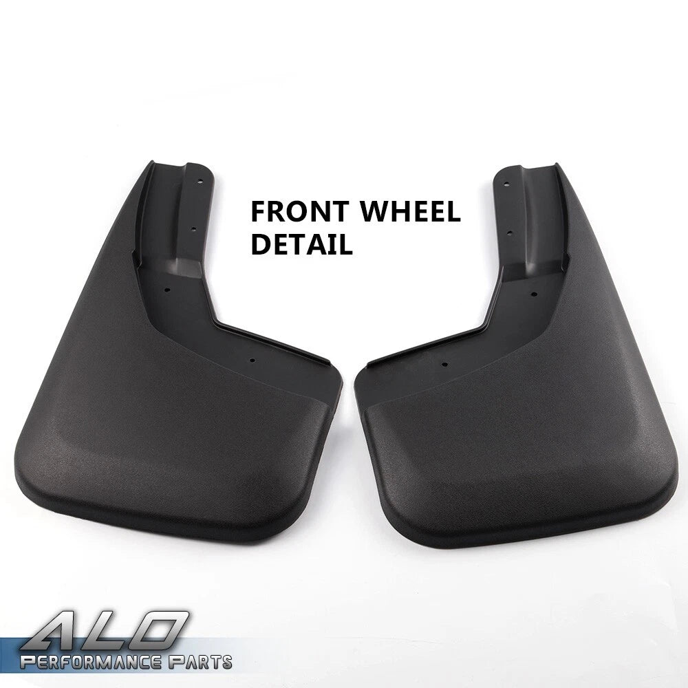 Set of 2 Front and Rear Mud Flap Splash Guards for Chevy Silverado
