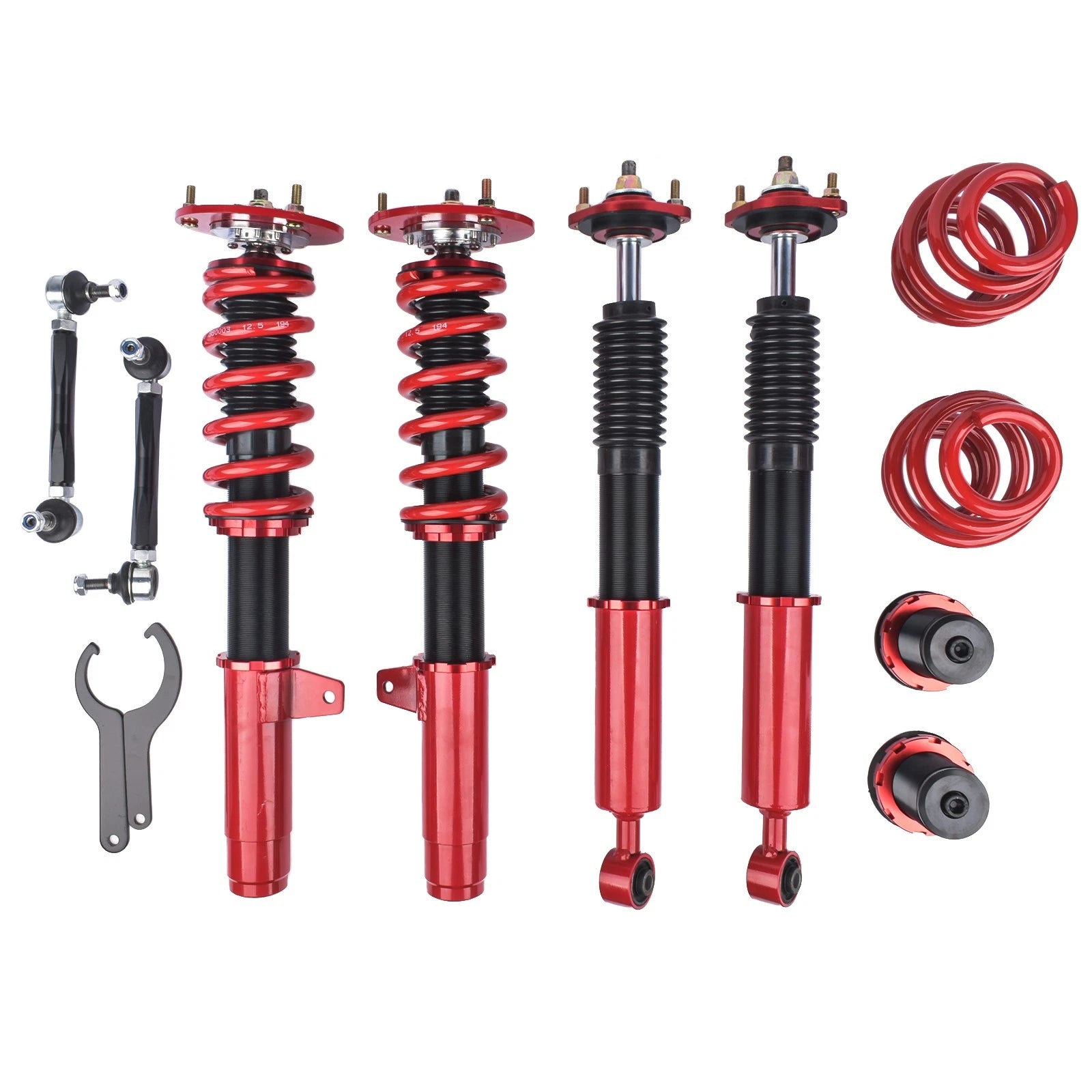 Set of 4 Coilover Suspension Shocks for BMW E46 3-Series (1998–2006)