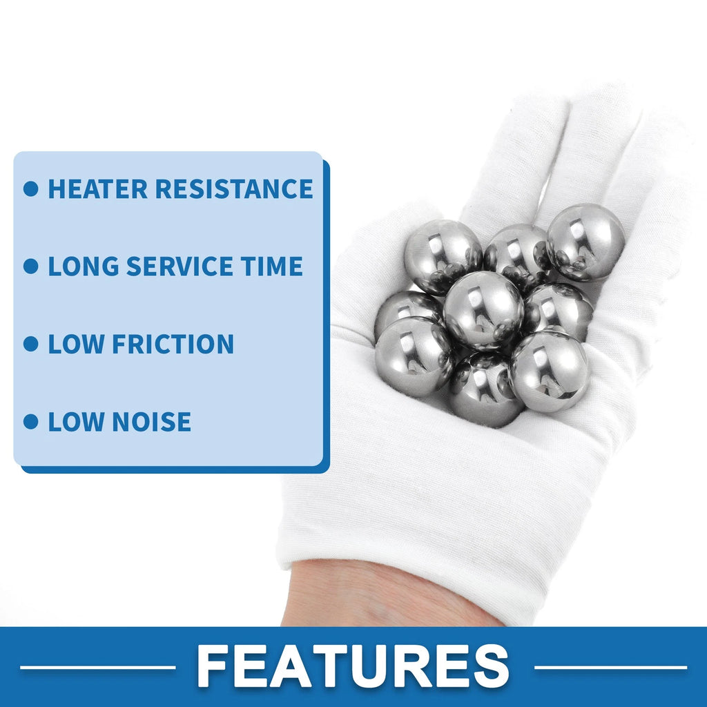 Set of 10 Precision 21.4mm Steel Ball Bearings G16