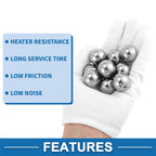 Set of 10 Precision 21.4mm Steel Ball Bearings G16
