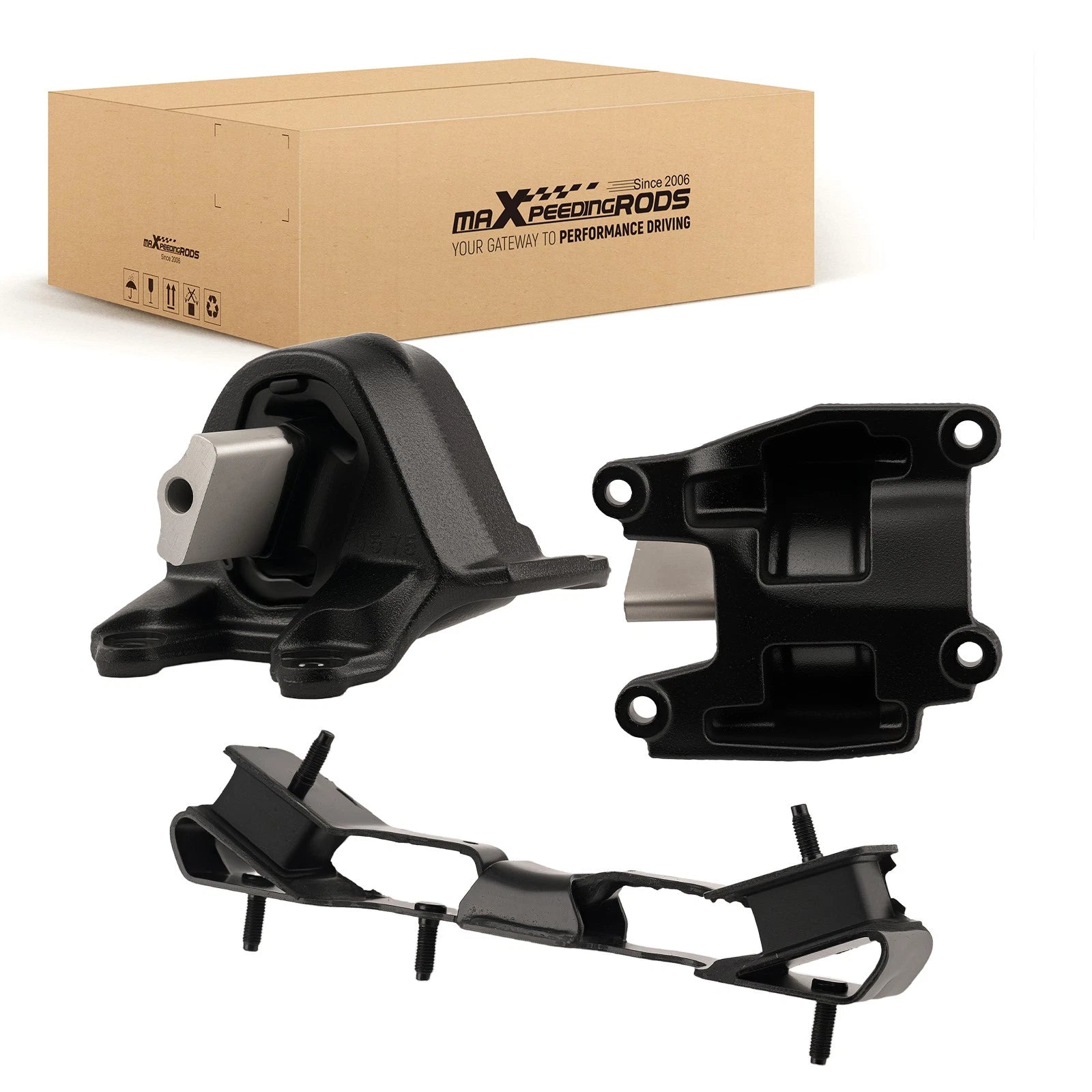 Engine Motor Mount & Transmission Mount Set for Jeep Wrangler (2012–2017)