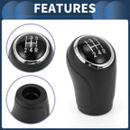 5 Speed Manual Gear Shift Knob for Suzuki SX4 S-Cross (2016–2021) Black Plastic