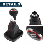6 Speed Gear Shift Knob with Boot for Audi A3 S3 8P (2003–2013)