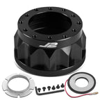 J2 6-Bolt Aluminum Steering Wheel Hub Adapter for Honda Civic (1988–1993)
