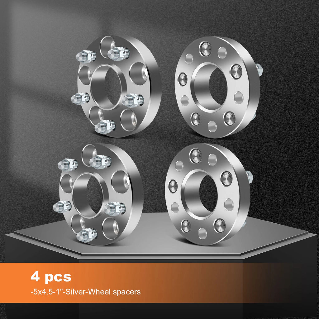 Set of 4 Wheel Spacers 1" 5x4.5 for Hyundai Elantra Mitsubishi Lancer Mazda RX-7