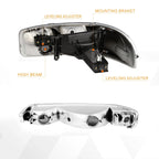 LED DRL Headlight with Bumper Signal Lamps for GMC Sierra/Yukon (1999–2007)